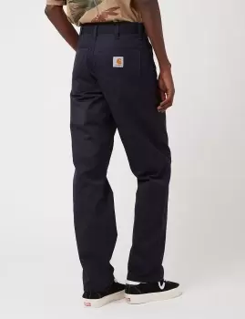 Carhartt-WIP Simple Pant (Relaxed Fit) - Dark Navy Blue Rinsed