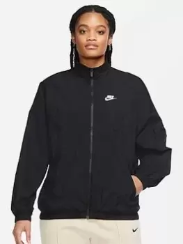 Nike Essential Woven Jacket - Black, Size L, Women