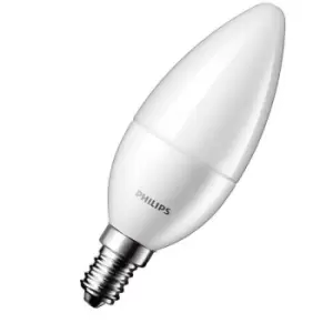 Philips LED Candle 3W SES-E14 (25W Equivalent) 2700K Warm White Opal 250lm SES Small Screw E14 Light Bulb