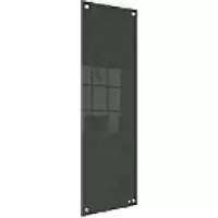 Nobo Small Wall Mountable Whiteboard Panel 1915610 Dry Erase Glass Surface Frameless 300 x 900 mm Black