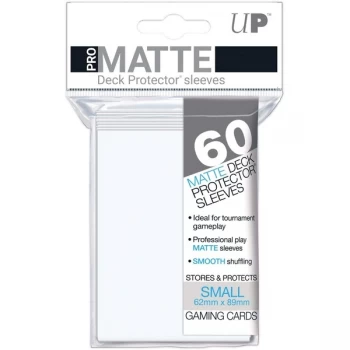 Ultra Pro White Matte Small Deck Protectors - 60 Cards