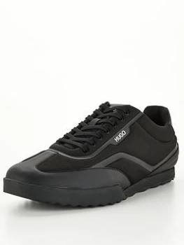 Hugo Boss Matrix Fabric Trainers Black Size 8 Men