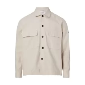 Calvin Klein Cotton Nylon Overshirt - Beige