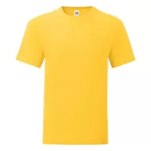 Fruit Of The Loom Mens Iconic T-Shirt (Pack Of 5) (M) (Sunflower Yellow)