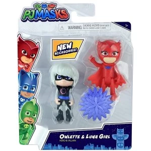 Owlette & Luna Girl (PJ Masks) 2-Pack Figure Set