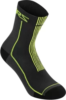 Alpinestars Summer 15 Socks, black-yellow, Size S, black-yellow, Size S