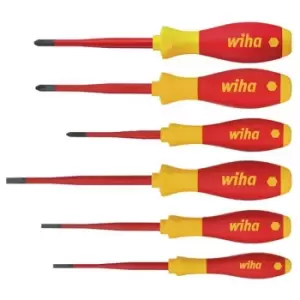 Wiha 38362 SoftFinish Electric SL/PH/PZS Screwdriver Set, 6 Piece