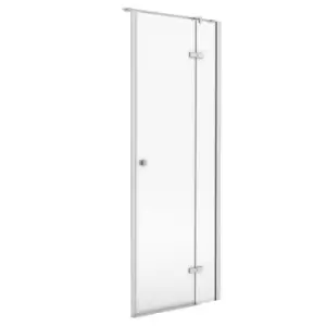 Aqualux Frameless 8 RH Hinged Shower Door LH Entry (900X2000mm) - Clear Glass