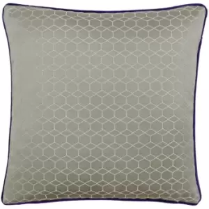 Riva Paoletti Balham Cushion Cover (45x45cm) (Taupe/Purple) - Taupe/Purple