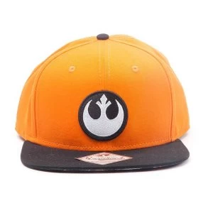 Star Wars - Resistance Logo Embroidered Patch Unisex One Size Cap - Orange/Black