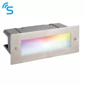 Smart Seina Outdoor LED 3.5W Recessed Brick Light, Marine Grade Stainless Steel, IP44