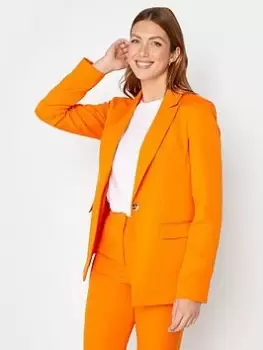 Long Tall Sally Orange Hazel Blazer, Orange, Size 18, Women