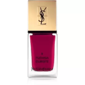 Yves Saint Laurent La Laque Couture Nail Polish Shade 08 Fuchsia Cubiste 10ml