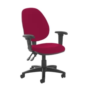 Dams MTO Jota High Back PCB Operator Chair with Adjustable Arms - Ocean Blue