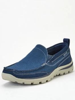 Skechers Superior Milford Slip On Shoe - Navy, Size 7, Men