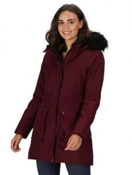 Regatta Sefarina Waterproof Jacket - Dark Burgundy , Dark Burgundy, Size 12, Women