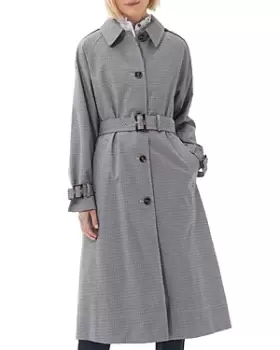 Barbour Marie Check Showerproof Trench Coat