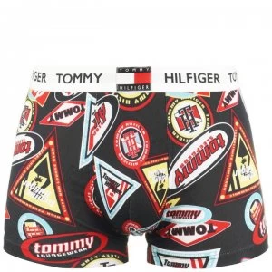 Tommy Bodywear Large Print Trunks - Navy Print