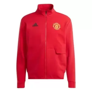 adidas Manchester United Anthem Jacket 2023 2024 Adults - Red