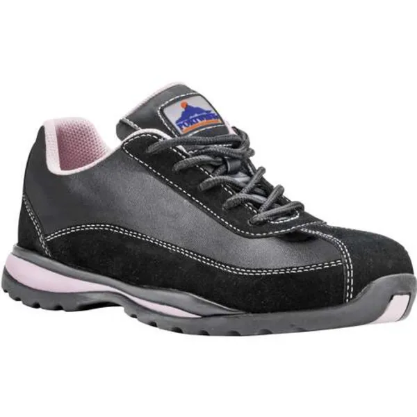 Portwest Steelite Womens S1P HRO Safety Trainers FW39BPR40 Colour: Black / Pink