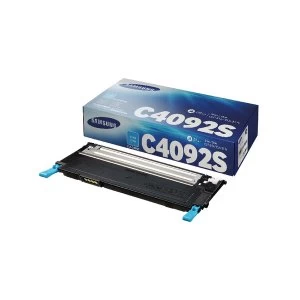 Samsung CLT C4092S Cyan Standard Yield Toner Cartridge SU005A