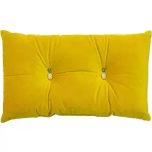 Paoletti Pineapple Filled Cushion (One Size) (Yellow) - Yellow