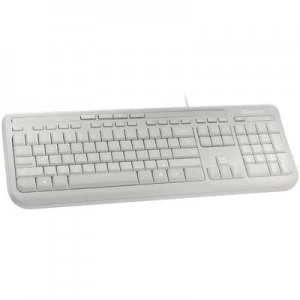 Microsoft Wired Keyboard 600 USB Keyboard German, QWERTZ, Windows Grey Splashproof