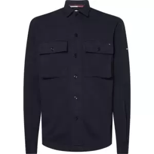 Tommy Hilfiger Jersey Shirt Jacket - Blue