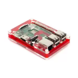 Pimoroni PIM341 Pibow 3 Coupe Red Case for Raspberry Pi (Pi 2, 3, ...