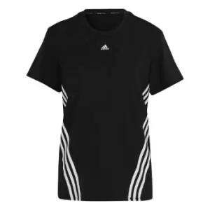 adidas Trainicons 3-Stripes T-Shirt Womens - Black