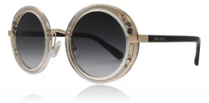 Jimmy Choo Gem/S Sunglasses Gold Black 1FN 48mm