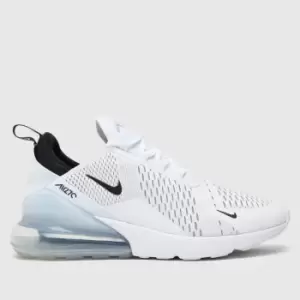 Nike White & Black Air Max 270 Trainers