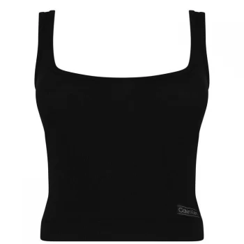 Calvin Klein Pure Rib Tank Top - Black