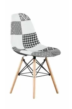 Chrono Patchwork Eiffel Dining Chair, Single