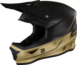 Shot Furious Raw 3.0 Motocross Helmet, black-gold Size M black-gold, Size M