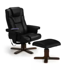 Julian Bowen Malmo Black Recline Massage Chair