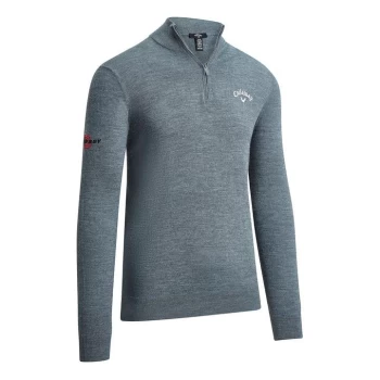 Callaway Zip Sweater Mens - Steel Heather