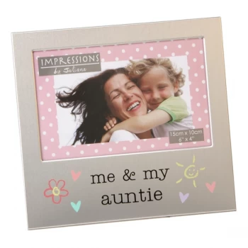 6" x 4" - Me & My Auntie Aluminium Photo Frame