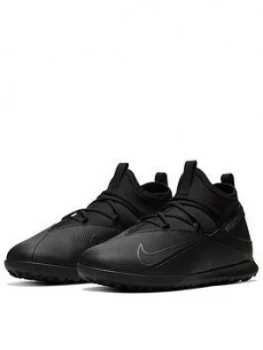 Nike Junior Phantom Vision Club Astro Turf Football Boots - Black, Size 1