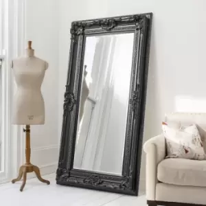 Gallery Interiors Valois Leaner Mirror / Black