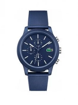 Lacoste Lacoste 12.12 Blue and White Detail Multi Dial Blue Fabris Strap Mens Watch, One Colour, Men