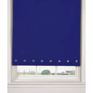 Roller Blind Sq. Eyelet 90 x 165cm Royal Blue