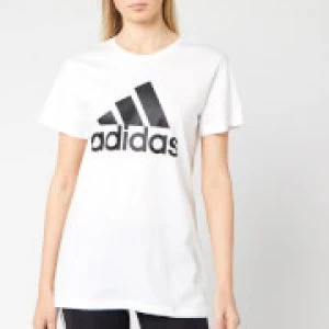 adidas Womens BOS Co Short Sleeve T-Shirt - White - S