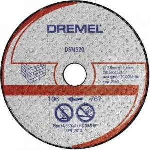 Dremel DSM 520 2615S520JA Cutting disc (straight) 77mm 11.1mm 2 pcs