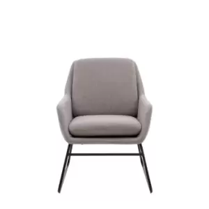 Gallery Interiors Fenton Accent Chair in Light Grey