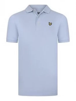 Lyle & Scott Boys Classic Short Sleeve Polo - Chambray Blue, Chambray Blue, Size 8-9 Years