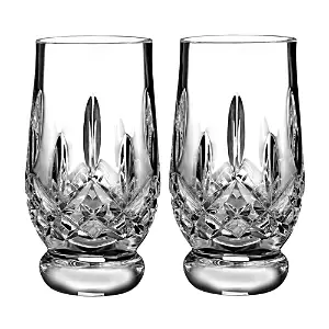 Waterford Lismore Crystal Footed Tumblers, Set of 2