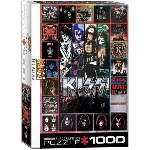 Kiss The Albums Eurographic 1000 Piece Jigsaw Puzzle