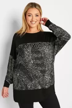 Animal Print Long Sleeve Top