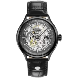 Roamer 101663 40 55 05N Competence Skeleton III Black Strap Wristwatch